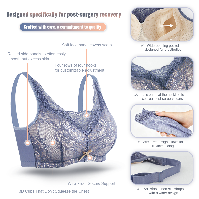 Post breast surgery bra, power – Mastectomy Bra Pocket Bewertung und Preis