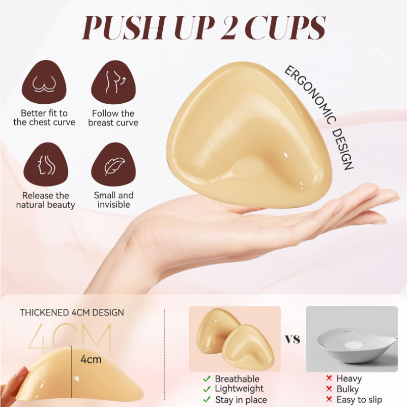 Kave 1/2 Pairs Double Sided St – Push Up Bra Silicone Bewertung und Preis