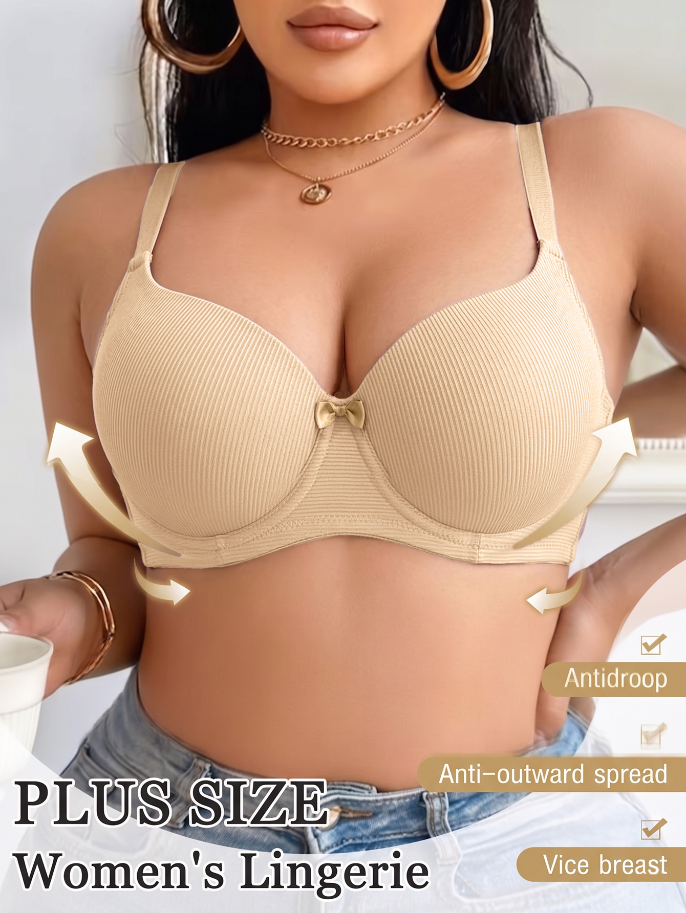 Plus Size Anti-Sagging Women B – Plunge Bra Push Up Bewertung und Preis
