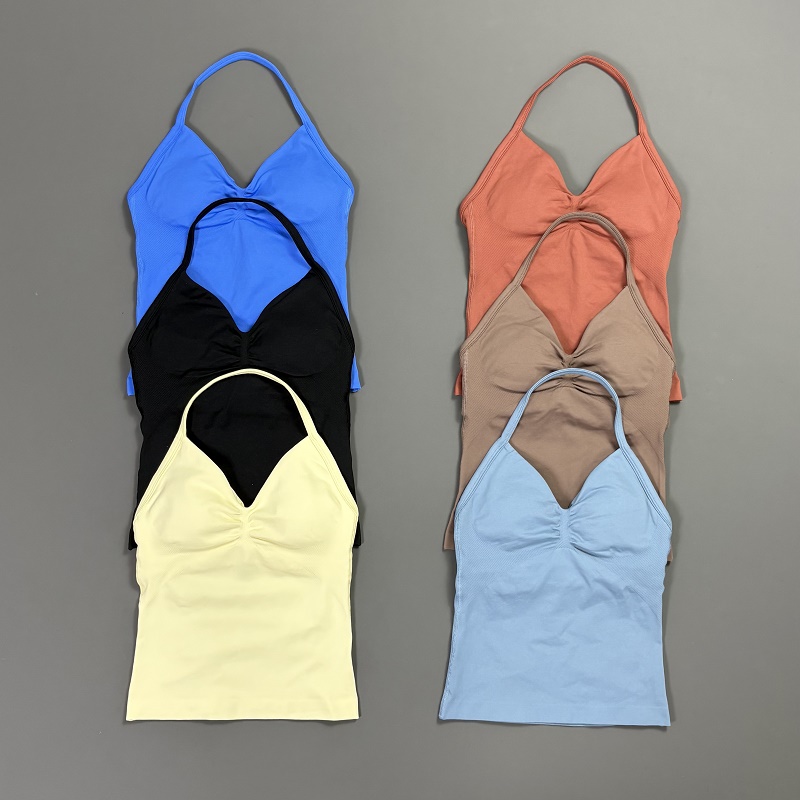 Sports Tank Top Women Halter V – T Shirt Bra Seamless Bewertung und Preis