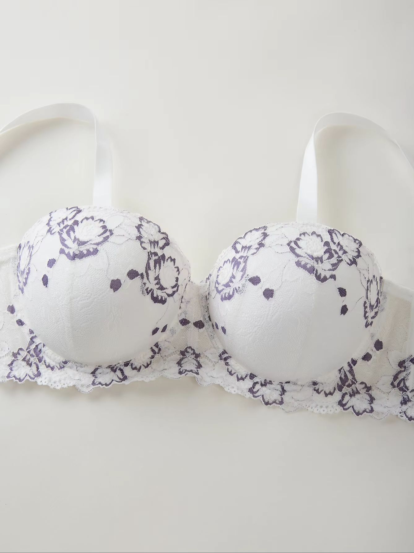Plus Size Lace & Embroidery Wo – Plunge Bra Push Up Bewertung und Preis