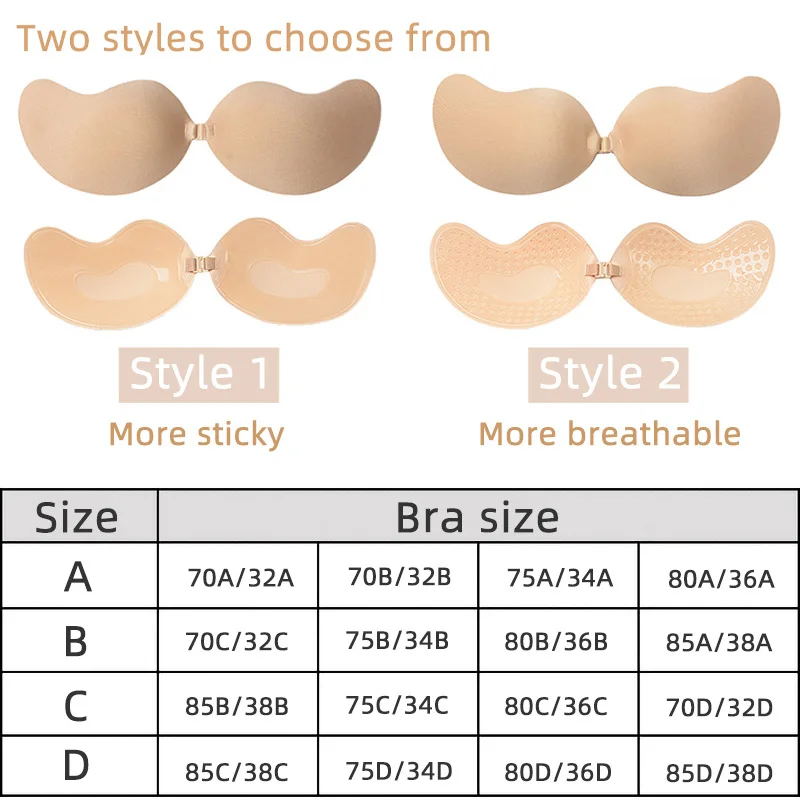 Sexy Women's bra Invisible Pus – Backless Bra Sticky Bewertung und Preis