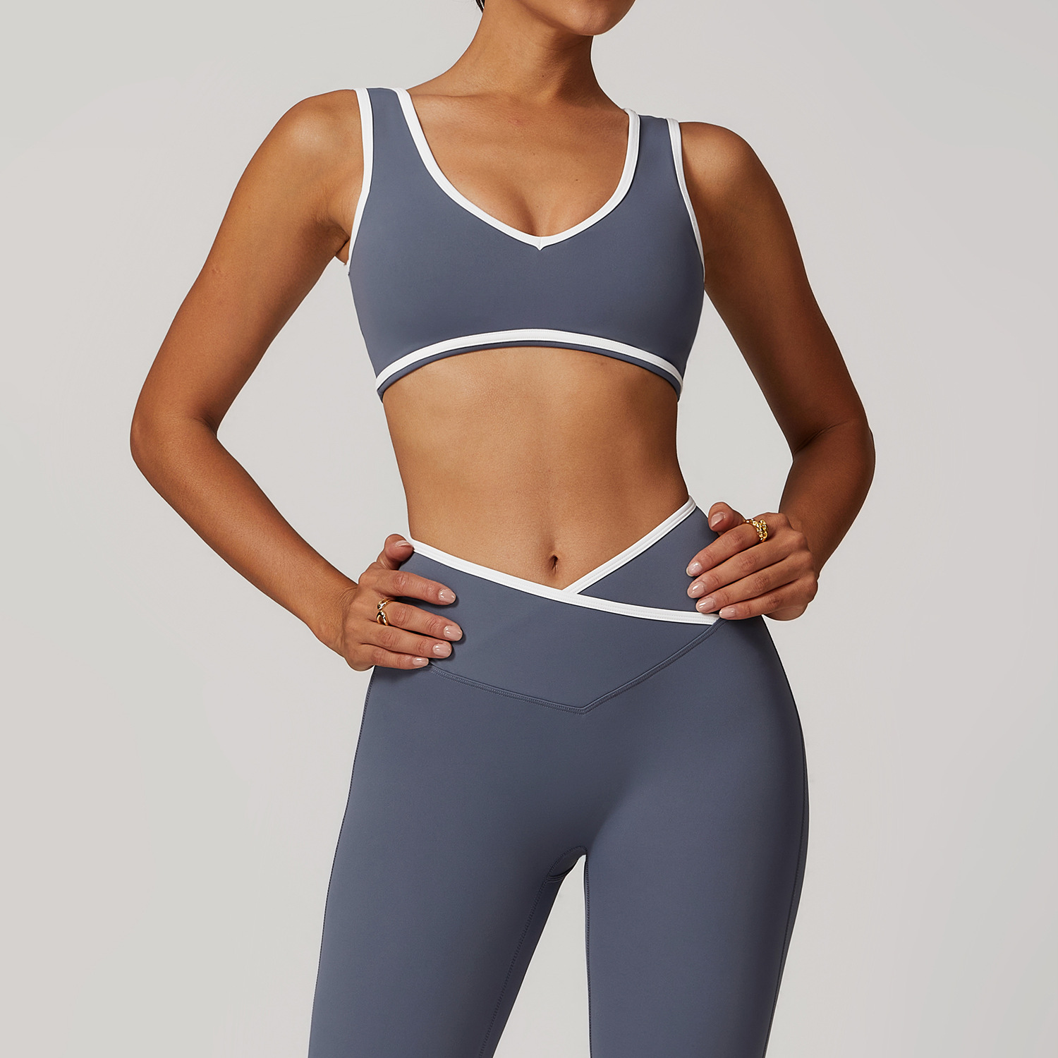 V-Neck Sports Bra Women Top Pu – Plunge Bra Push Up Bewertung und Preis