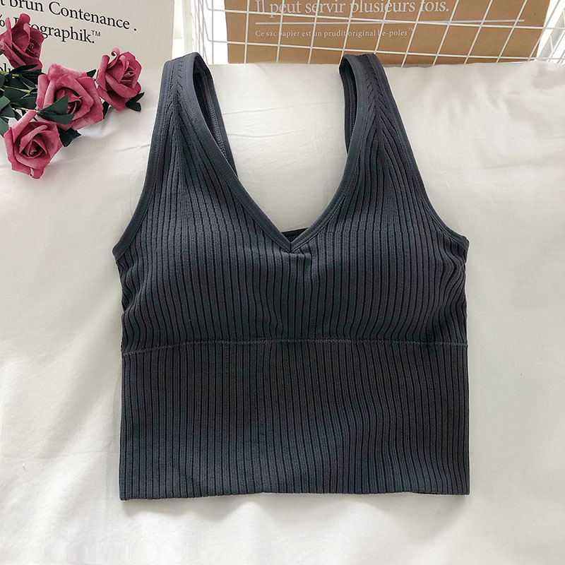 Women's Tank Crop Tops Female  – T Shirt Bra Seamless Bewertung und Preis