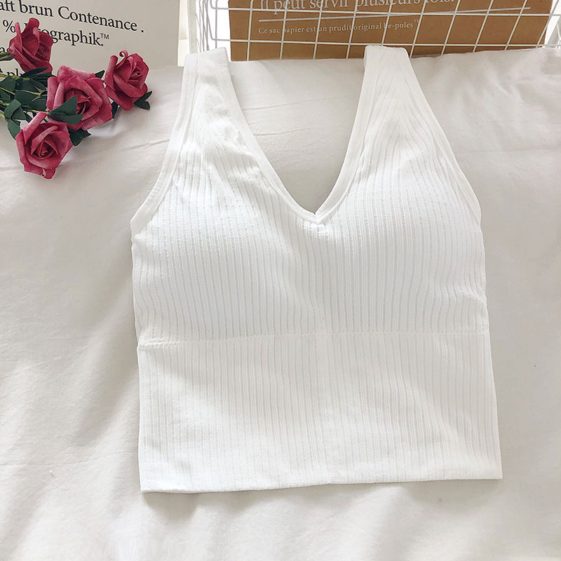 Women's Tank Crop Tops Female  – T Shirt Bra Seamless Bewertung und Preis
