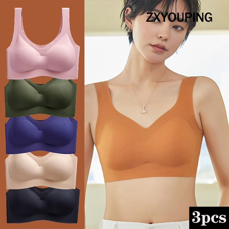 3PCS Sexy Sports Bra Seamless  – Cotton Bra Everyday Bewertung und Preis