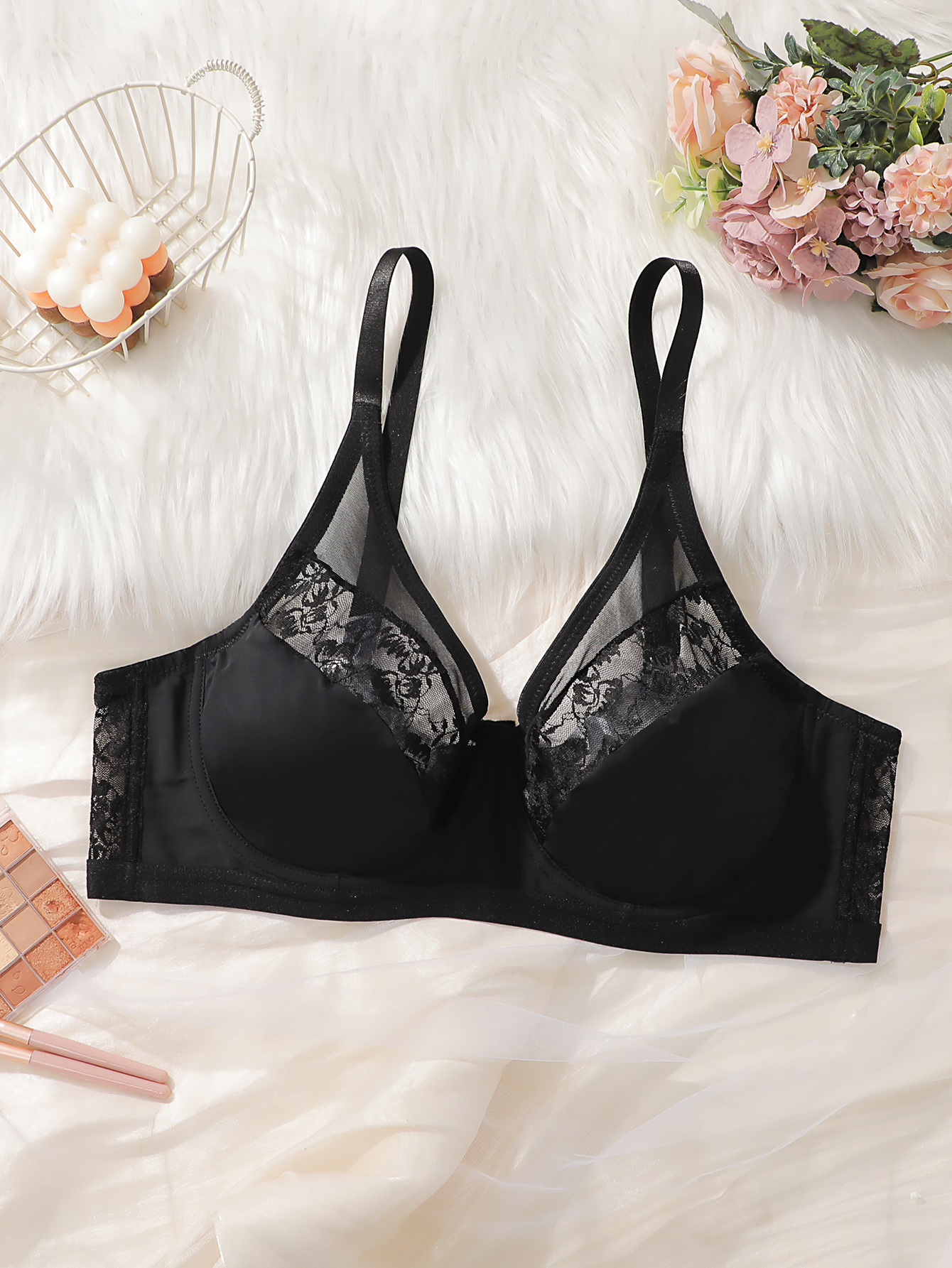 Plus Size Lace Minimizer Bra,  – Minimizer Bra Women Bewertung und Preis