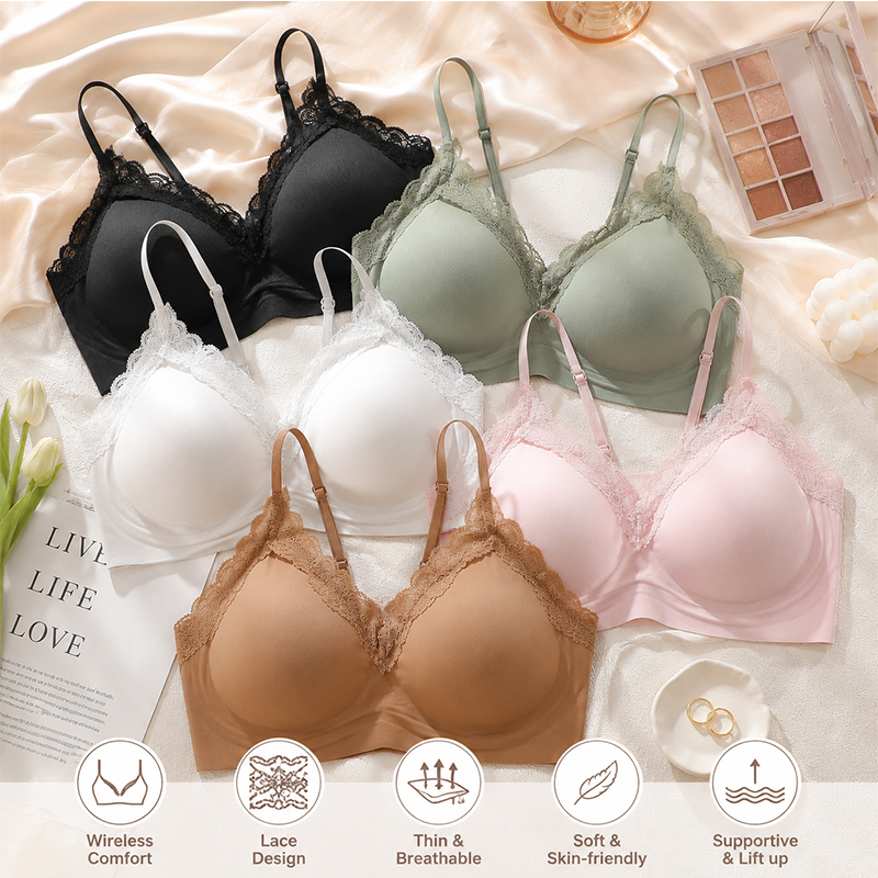 Wire Free Seamless Bralette fo – Sleep Bra Bralette Bewertung und Preis