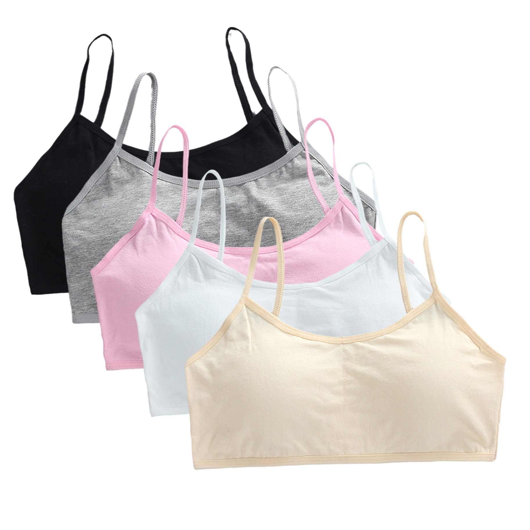 5pcs Teenage Girls Cotton Trai – Cotton Bra Everyday Bewertung und Preis
