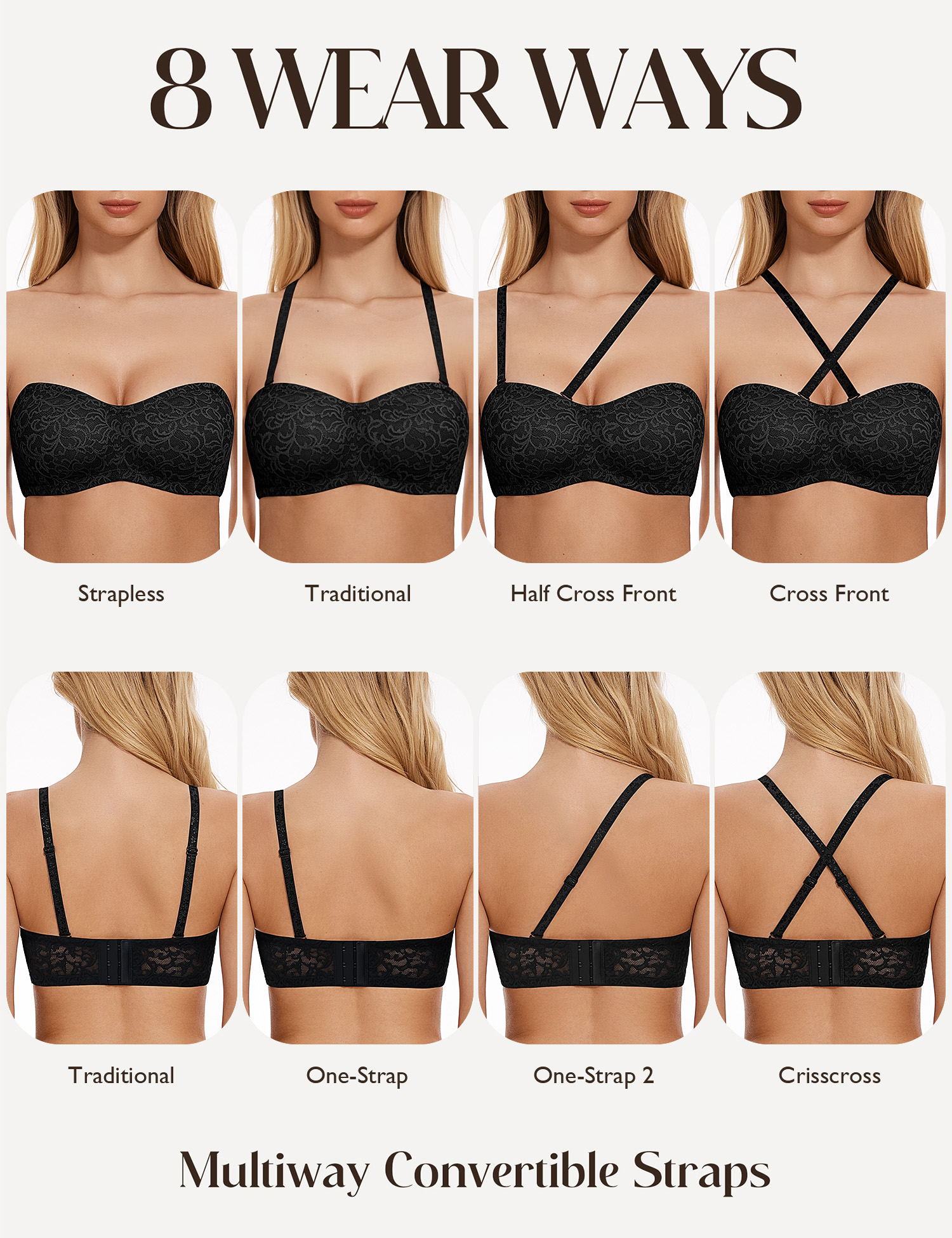 Wingslove Women's Strapless mu – Convertible Bra Multiway Bewertung und Preis