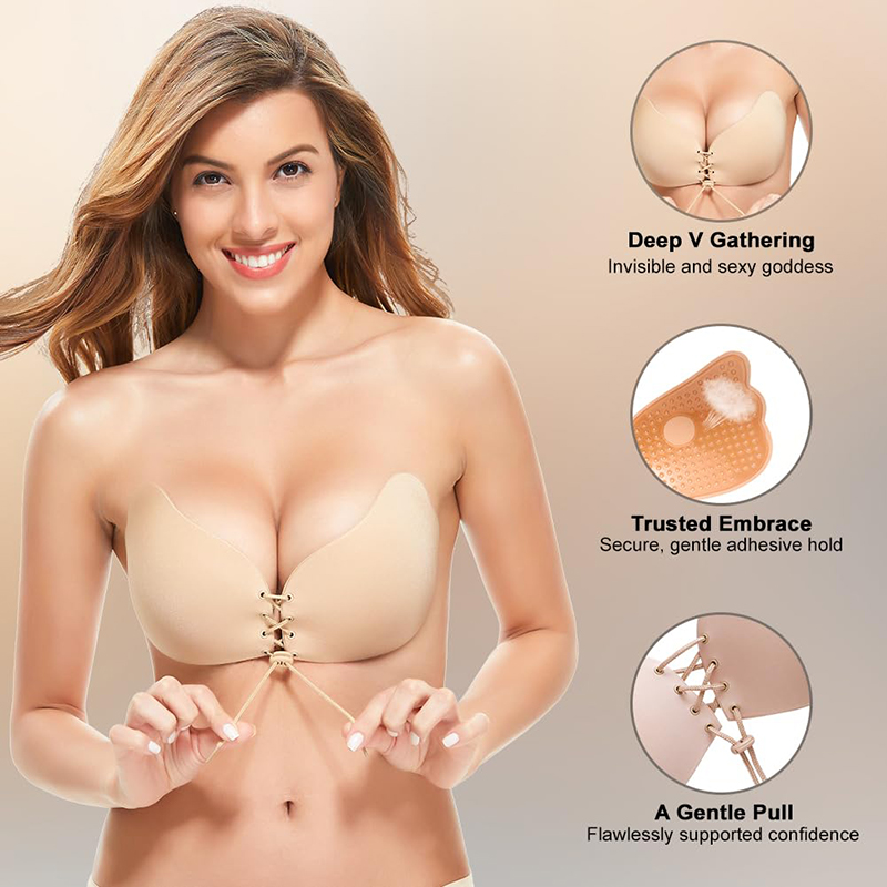 1/2 Pairs Women Summer Backles – Backless Bra Sticky Bewertung und Preis