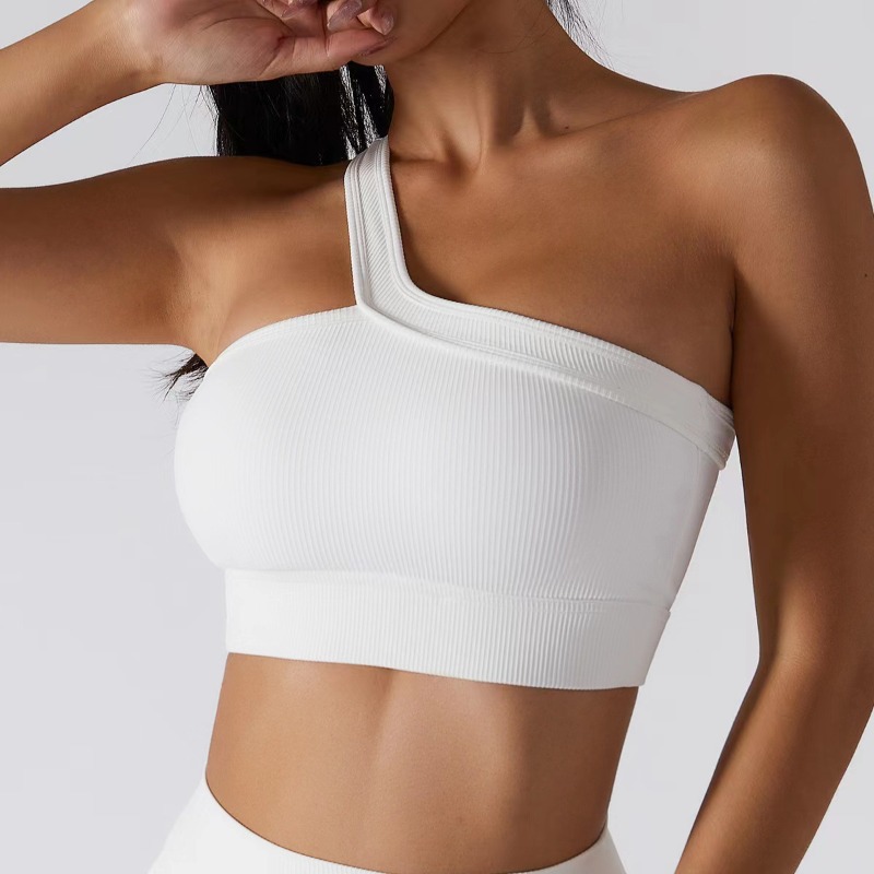 Women Single Shoulder Sexy Yog – T Shirt Bra Seamless Bewertung und Preis
