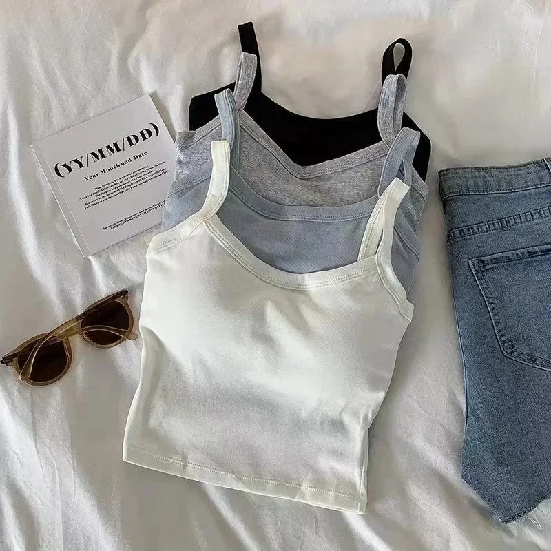 Sexy Sleeveless Crop Top for W – T Shirt Bra Seamless Bewertung und Preis