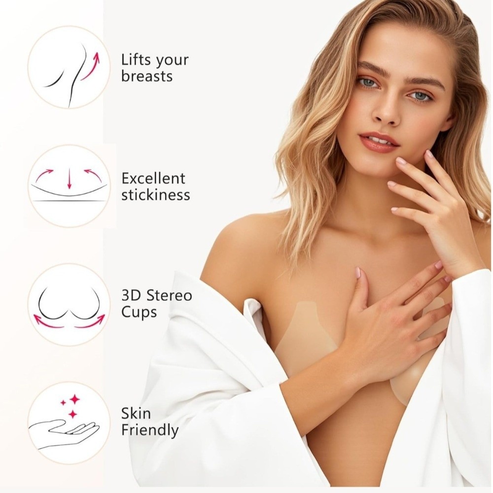 Seamless Silicone Nipple Cover – Push Up Bra Silicone Bewertung und Preis