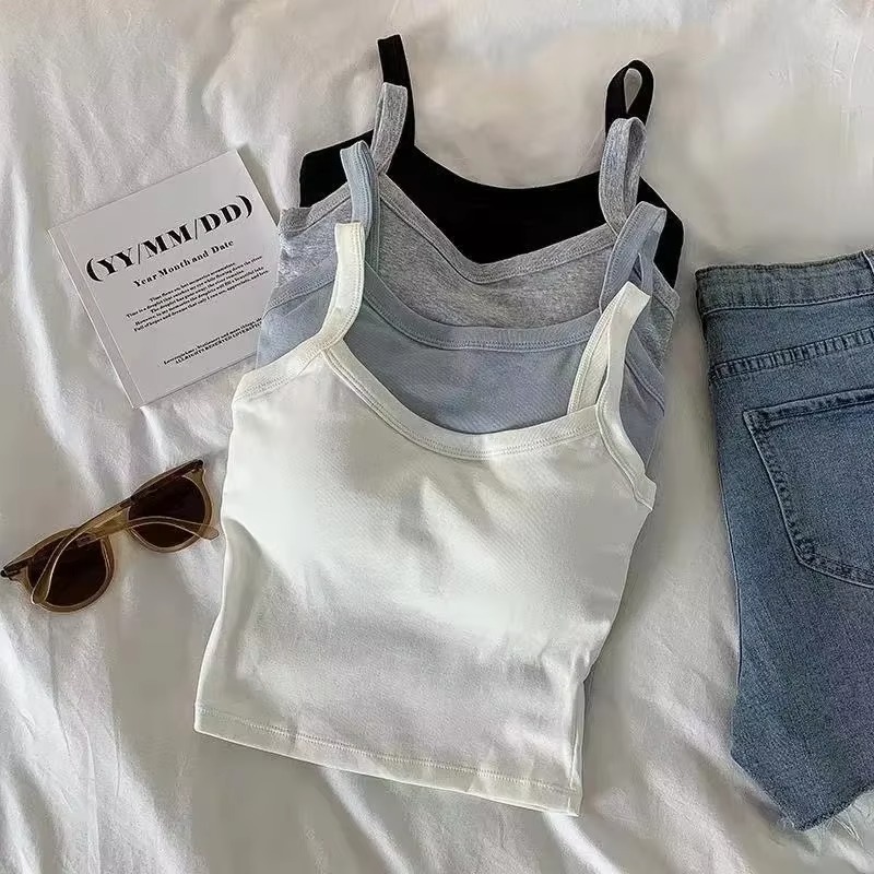 Crop Top Women Sexy Sleeveless – T Shirt Bra Seamless Bewertung und Preis