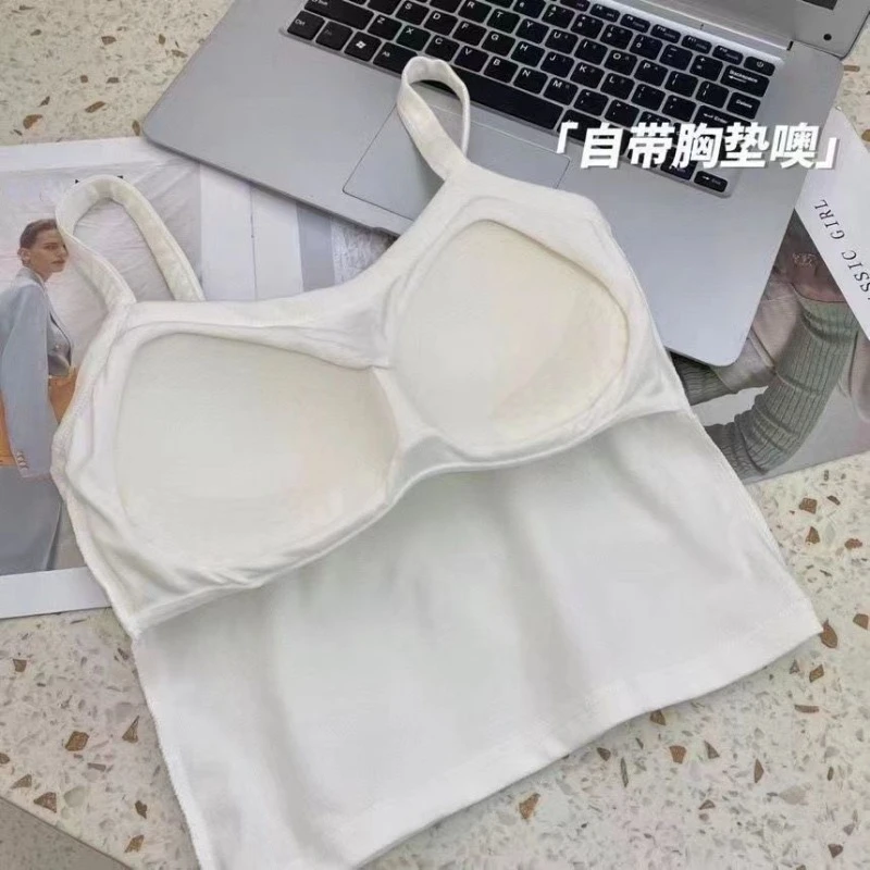 Crop Top Women Sexy Sleeveless – T Shirt Bra Seamless Bewertung und Preis