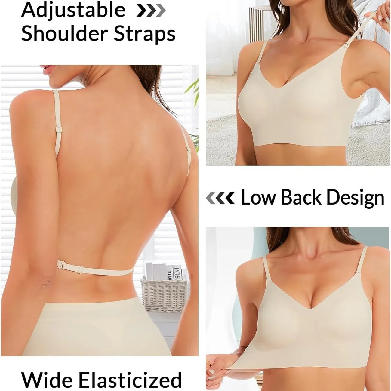 Top RatedSeamlLow Back Bra Sup – Convertible Bra Multiway Bewertung und Preis