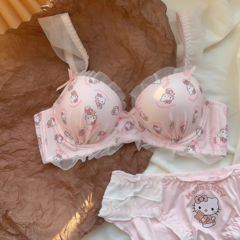 Sanrio Cute Japanese Bra Hello – Lace Bralette Set Bewertung und Preis