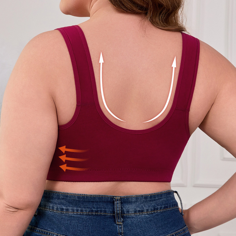 XL-7XL Plus Size Front Buckle  – Wirefree Bra Comfort Bewertung und Preis